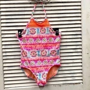 Neon One Piece Swimsuit size Large 10-12